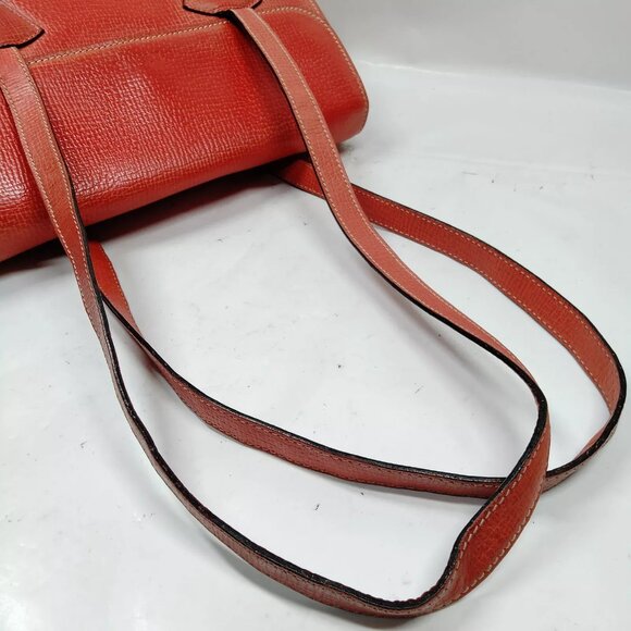 LOEWE Shoulder Bag Red Leather - Picture 4 of 9